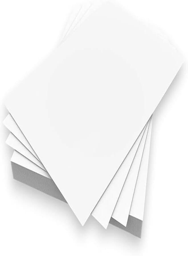 Couche Paper, A5 (14.85 x 21cm), White, Matte Finish, (25 Sheets, 130 GSM)